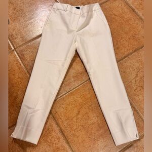 Talbots Women's Cream Hampshire Ankle Dress Pants